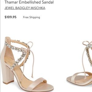 Badgley Mischka jewel heels size 8